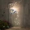 2er Set LED Solar-Steckleuchte, Gießkanne, silber, H 94 cm Bild 4