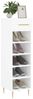 vidaXL Schuhschrank Hochglanz-Weiß 30x35x105 cm Holzwerkstoff 829662 Bild 3