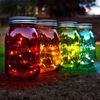 4x LED Glas mit Lichterkette in vier verschiedenen Farben Bild 3