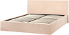 Bett mit Stauraum Bouclé ORBEY 160 x 200 cm Beige Bild 5