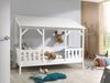 Hausbett Kat 214x105x174 Kinderbett MDF+Massivholz Weiß Bild 5
