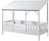 Hausbett Kat 214x105x174 Kinderbett MDF+Massivholz Weiß Bild 2