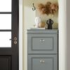 SoBuy FSR94-HG Schuhschrank, MDF, Lackiert, Grau, 53 x 117 x 24 cm Bild 4