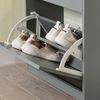 SoBuy FSR94-HG Schuhschrank, MDF, Lackiert, Grau, 53 x 117 x 24 cm Bild 5