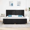 vidaXL Bettgestell mit Kopfteil Schwarz 200 x 200 cm Stoff 3344832 Bild 3