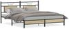 vidaXL Bettgestell ohne Matratze Sonoma-Eiche 183x203 cm Holzwerkstoff 4106948 Bild 2