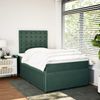 vidaXL Boxspringbett mit Matratze Dunkelgrün 120x200 cm Samt 3294625 Bild 5