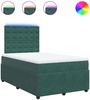 vidaXL Boxspringbett mit Matratze Dunkelgrün 120x200 cm Samt 3294625 Bild 2