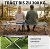 kehot Feldbett Feldbett klappbar 190×72,5 cm bis 300 kg belastbar (Campingbett faltbar mit Oxford-Gewebe und stabilem Stahlrahmen, Gästebett kompakt mit Tragetasche für Outdoor und Zuhause) Leichtes Reisebett schnell aufgebaut für Camping und Garten Bild 3