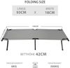 kehot Feldbett Feldbett klappbar 190×72,5 cm bis 300 kg belastbar (Campingbett faltbar mit Oxford-Gewebe und stabilem Stahlrahmen, Gästebett kompakt mit Tragetasche für Outdoor und Zuhause) Leichtes Reisebett schnell aufgebaut für Camping und Garten Bild 2