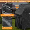 Grillabdeckung Wetterfest 140x65x120 cm Gasgrill Abdeckhaube Oxford-Stoff Bild 4