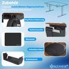 KESSER® Höhenverstellbarer Schreibtisch elektrisch | Ergonomisch Steh-Sitz Schreibtisch | 3-Funktions-Memory Steuerung | Inkl. 360° Rollen & USB-Ladeanschluss | Computertisch für Homeoffice Braun, 140 x 70 cm Bild 3