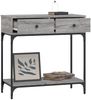 Konsolentisch, Beistelltisch, Konsole Grau Sonoma 75x34,5x75 cm Holzwerkstoff Bild 4