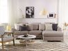 Ecksofa Polsterbezug beige linksseitig OSLO Bild 3