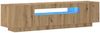 vidaXL TV-Schrank mit LED-Leuchten Artisan-Eiche 160x35x40 cm 856360 Bild 3