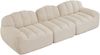 3-Sitzer Sofa 288×104×79 cm aus Granular Fleece rahmenlos modular,weiß Bild 5