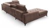 AX LIVING Braun Eckcouch mit Schlaffunktion Arkucio U 345cm modernes L Bild 4