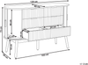 Kommode mit 6 Schubladen SELAH 75 cm Heller Holzfarbton Bild 2