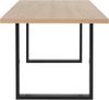 FORTE Tables Esstisch, Holzwerkstoff, Braun/Schwarz, 140 x 74,7 x 90 cm Bild 4