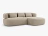 Micadoni 5-Sitzer Ecksofa Jenny Rechts Samt Salvador Beige Bild 2