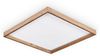 hofstein Deckenleuchte Deckenleuchte aus Metall/MDF/Kunststoff in Schwarz/Holzoptik/Weiß, LED fest integriert, 3000 Kelvin, 45 cm x 45 cm, 24 Watt, 2650 Lumen, 3000 Kelvin Bild 1