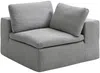 Vente-unique - CORTOLINE Sofa Stoff Grau - B 112 cm x H 83 cm x L 224 cm Bild 2