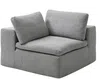 Vente-unique - CORTOLINE Sofa Stoff Grau - B 112 cm x H 83 cm x L 224 cm Bild 3