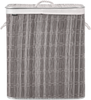 Wäschekorb mit Deckel ARRAIAS Stoff Grau 100 L Bild 4
