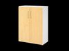 Serie 9' Schrank, Weiß/Ahorn, BxTxH 80 x 42 x 110 cm Bild 2