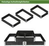Hochbeet 3er Set Palettenrahmen Pflanzbeet 120x80x60 cm aus Holz schwarz Garten Balkon stapelbar Bild 5