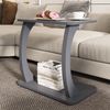 Beistelltisch Stattela C-förmig 59x35x56 cm Grau [en. casa] Bild 2