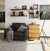 Home Collective Kommode 60 cm breit Holz Highboard Sideboard für Flur Schlafzimmer Wohnzimmer (Kommode Schlafzimmer Kommode mit Schubladen Holz Schrank), Kinderzimmer Organizer, 77 cm hoch mit 3 Schubladen Eiche Bild 3