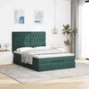 vidaXL Ottoman-Bett mit Matratzen Dunkelgrün 140x200 cm Samt 3313550 Bild 3