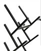 DanDiBo Weinregal Metall Schwarz Wand erweiterbar für 9 Flaschen Acord Flaschenregal 96277 Flaschenständer Weinflaschenhalter Flaschenhalter Bild 3