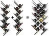 DanDiBo Weinregal Metall Schwarz Wand erweiterbar für 9 Flaschen Acord Flaschenregal 96277 Flaschenständer Weinflaschenhalter Flaschenhalter Bild 4