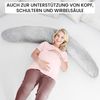 Amilian Stillkissen 170 XXL, Pregnancy Pillow mit abnehmbarem Bezug, inkl. Bezug, weich, abnehmbarer Bezug, EU-Made Bild 4