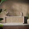 Sideboard >Siena< 4 Türen, Soft-Close, Cashmere / Eiche Dekor - 207x80x50 (BxHxT) Bild 2