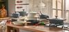 RESTO Kitchenware Bräter Ran, Kochtopf antihaftbeschichtet und spülmaschinenfest, Aluminiumguss (2-tlg), Geeignet für alle Herdarten, auch Induktion, im Geschenkkarton Bild 4
