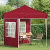 vidaXL Pop-up Partyzelt 195 x 195 x 245 cm Bordeauxrot Oxford-Stoff 42019730 Bild 3