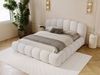 GRAINGOLD Cloud Soft Polsterbett 120x200, Bett mit Bettkasten und Lattenrost, Bouclé-Stoff, Hellbeige Bild 4