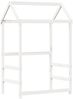 vidaXL Massivholzbett mit Dach Weiß 75x190 cm Kiefer 3282169 Bild 5