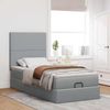 vidaXL Ottoman-Bett mit Matratze Hellgrau 80x200 cm Stoff 3313029 Bild 3