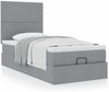 vidaXL Ottoman-Bett mit Matratze Hellgrau 80x200 cm Stoff 3313029 Bild 5
