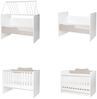 Lorelli Babybett Multi, Jugendbett, Schreibtisch, Wickeltisch, mehrfach umbaubar beige Bild 3