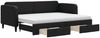 vidaXL Tagesbett Ausziehbar mit Schubladen Schwarz 80x200 cm Stoff 3196867 Bild 2