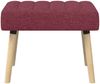 vidaXL Kanalgepolsterte Bank Weinrot 60 x 40 x 45 cm Stoff 42038462 Bild 2