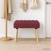 vidaXL Kanalgepolsterte Bank Weinrot 60 x 40 x 45 cm Stoff 42038462 Bild 4