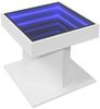vidaXL LED-Couchtisch Weiß 50x50x45 cm Holzwerkstoff 847560 Bild 3