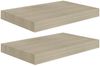 vidaXL Schwebende Wandregale 2 Stk. Eichefarben 40x23x3,8cm MDF 323869 Bild 2