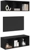 vidaXL TV-Schrankset 2 pcs Schwarz Eichen-Optik 37 x 37 x 107 cm 3393574 Bild 3
